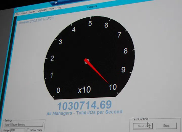 A demonstration of a server with lots of RAM and SSDs configured correctly that’s able to dish out over a million IOPS in Windows Server 2012!