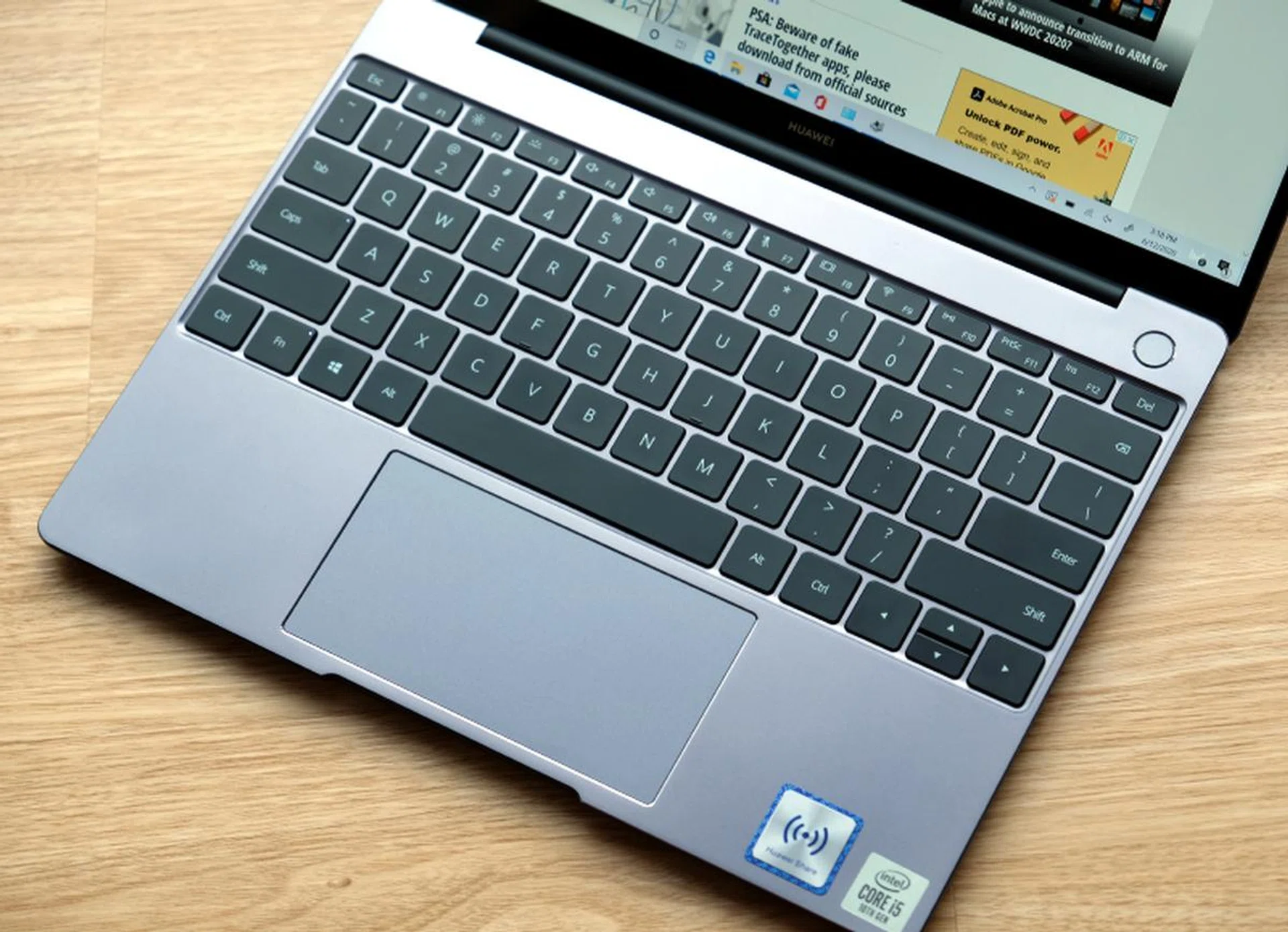 The keyboard is quite nice but it's the size of the trackpad that steals the show. It is one of the largest I have measured amongst 13-inch notebook.