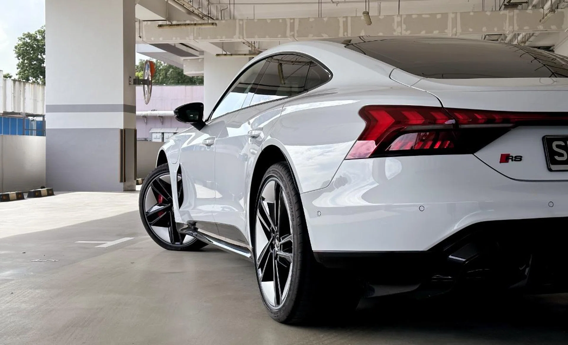 Wide wheel arches hint at the car's frankly outrageous performance.