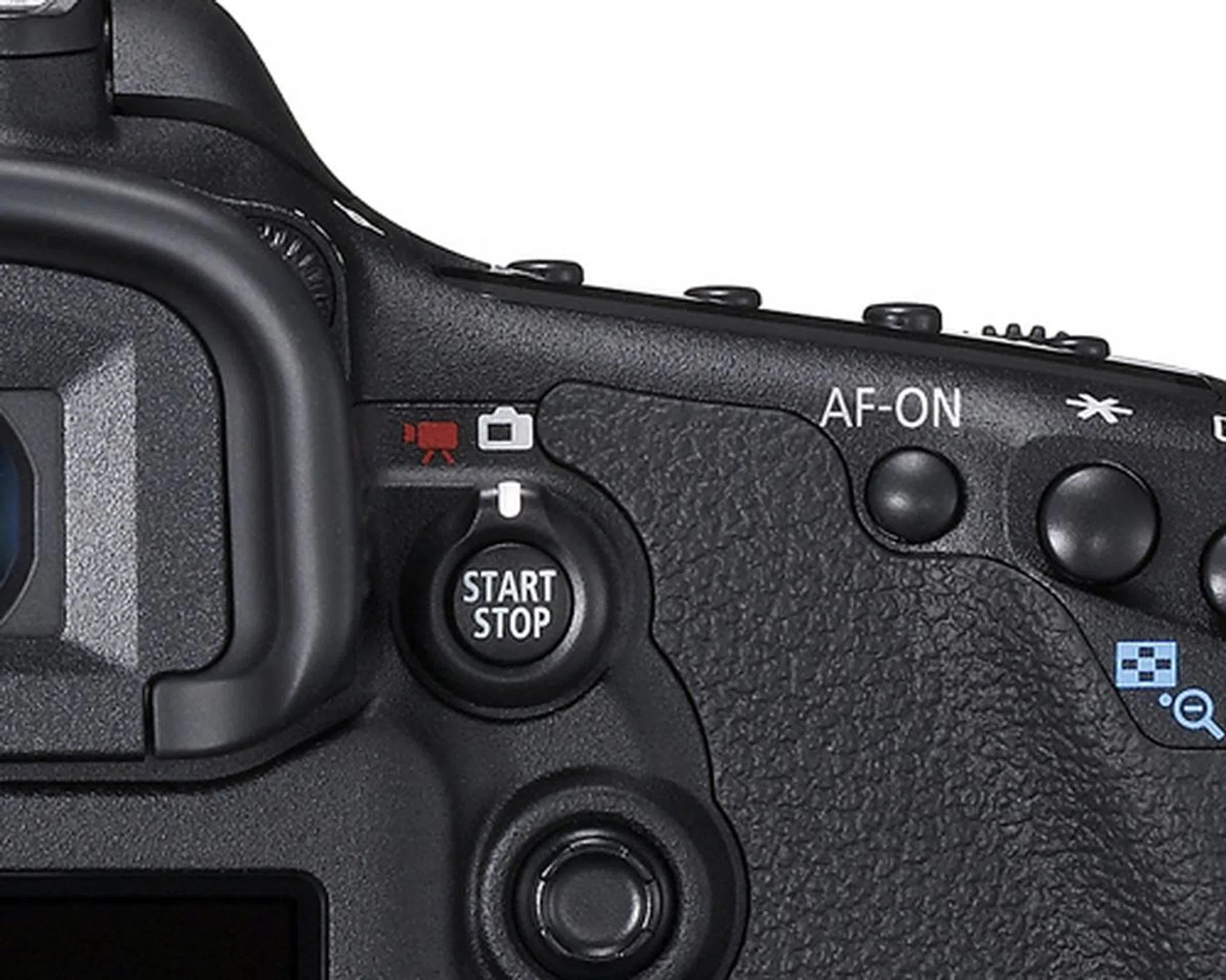 To make 1080p movie recording a cinch, there's a Start/Stop button that doubles up as the Live View and Movie shooting switch, above the 8-way joystick.