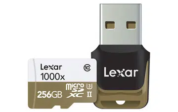 This 256GB Lexar 1000x microSD UHS-II (U3) card was announced just this February. (Image source: Lexar.)