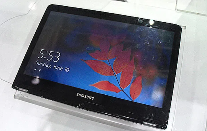The Samsung Series 5 Ultra Convertible. Convertible, because it can sort of transform itself from an Ultrabook to a tablet.