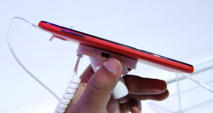 The world's thinnest smartphone at 6.45mm - the Alcatel One Touch Idol Ultra.