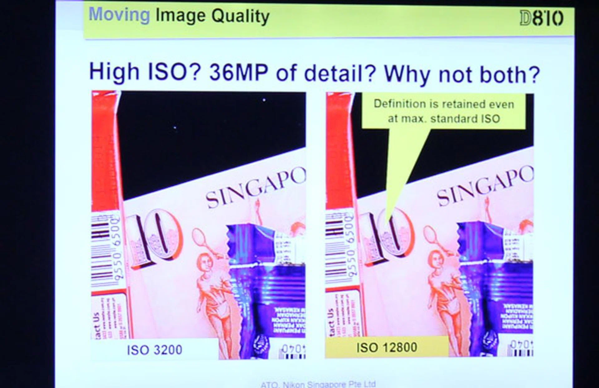 The D810 aims to give you high resolution images that hold up well even at high ISOs.