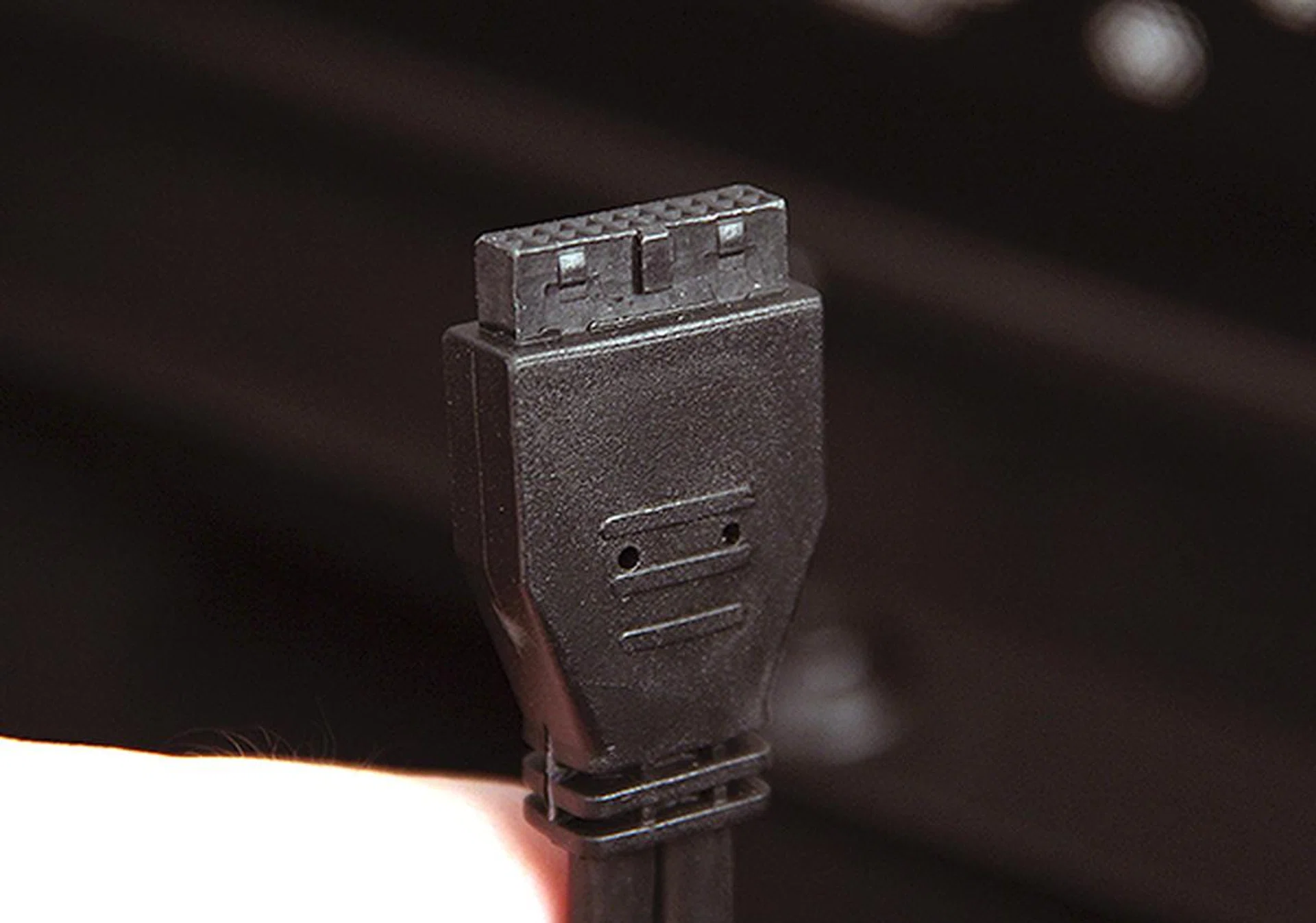 A USB 3.0 header is used to enabled USB 3.0 functionality on the front panel.