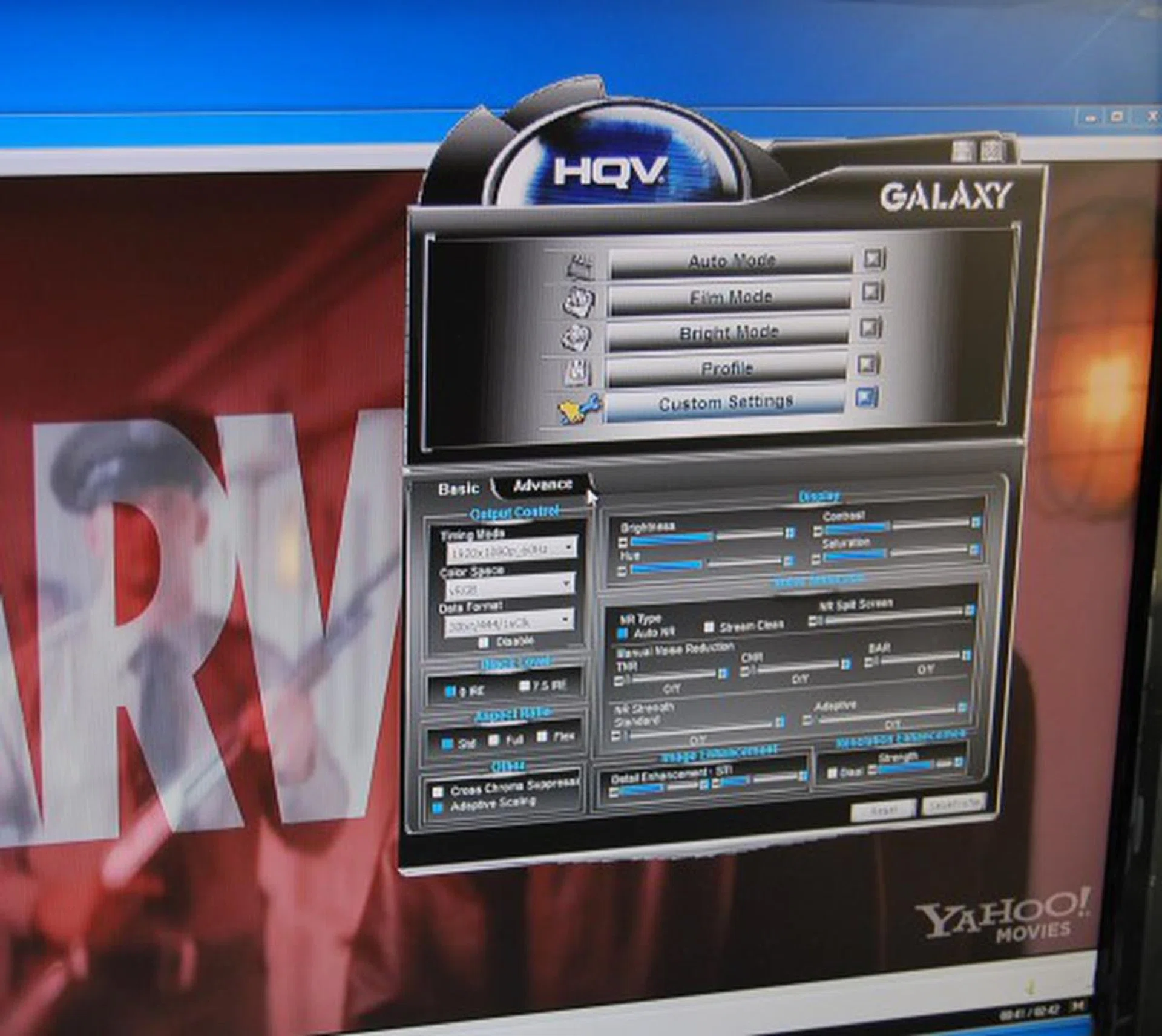 Galaxy has also designed a software interface to allow picture quality fine tuning for the advanced users.