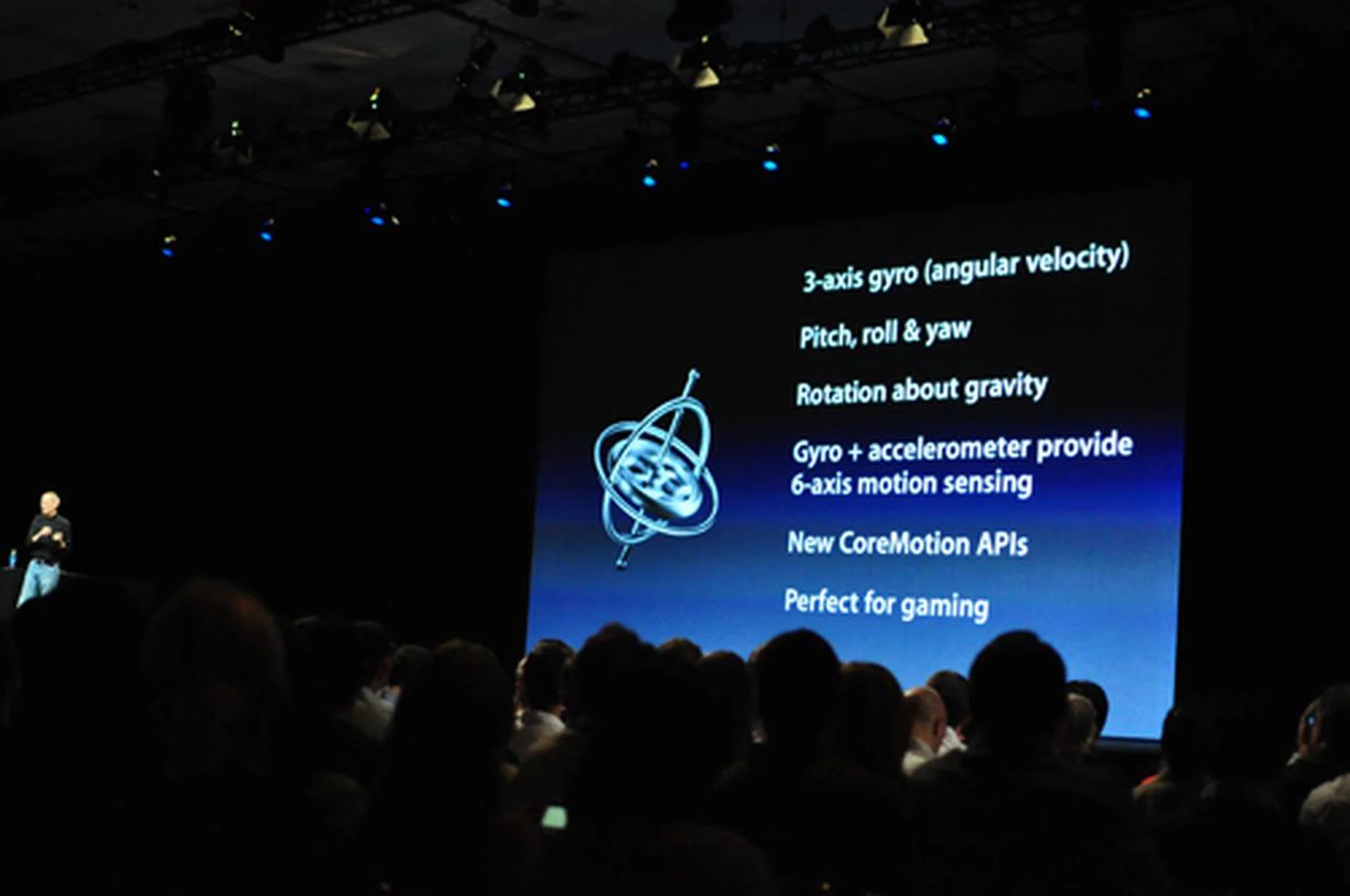 So now you have to worry about the iPhone flying out of your hands as you attempt to spin it in a circular motion while dancing up and down to get a perfect score... We jest, but this is going to shake things up (pun intended) for the newer games that will appear in the App Store.