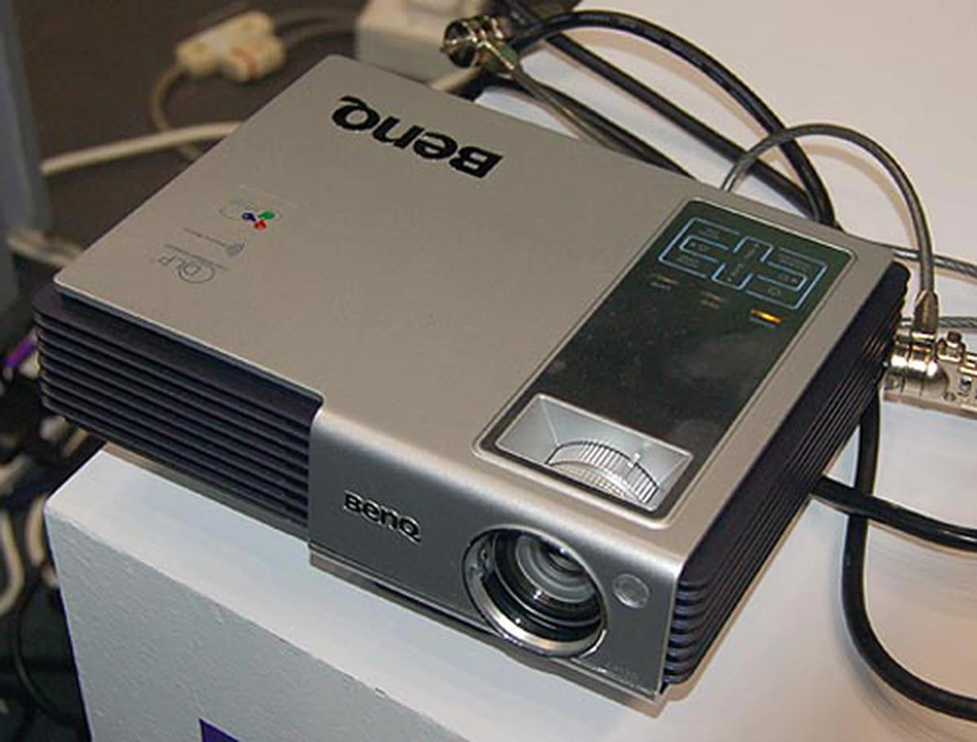  Despite the low profile of the world's smallest wireless projector, it couldn't escape our seasoned bargain hunting instincts. Priced only at $2,199 this tiny titan boasts XGA 1024 x 768 resolution, 1500 ANSI Lumens Brightness, 2000:1 High Contrast ratio and is whisper quiet at 35dB. Receive a free 8.5" Portable DVD Player with every purchase at the PC Show 2007.  