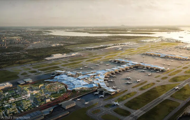 An artist's impression of Changi Airport Terminal 5 when it's finally ready. Image: Changi Airport Group.