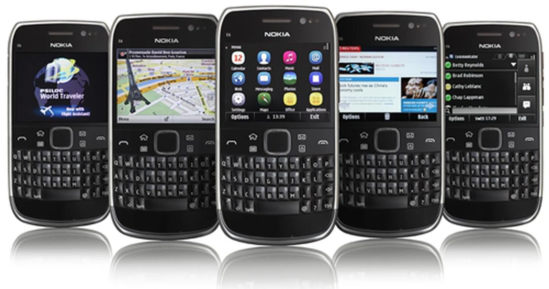 The Nokia E6 is one of the two Nokia handsets to be powered by the new Symbian Anna operating system.