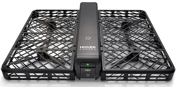 The Hover Camera's carbon fiber cage allows to catch it safely while its in flight.