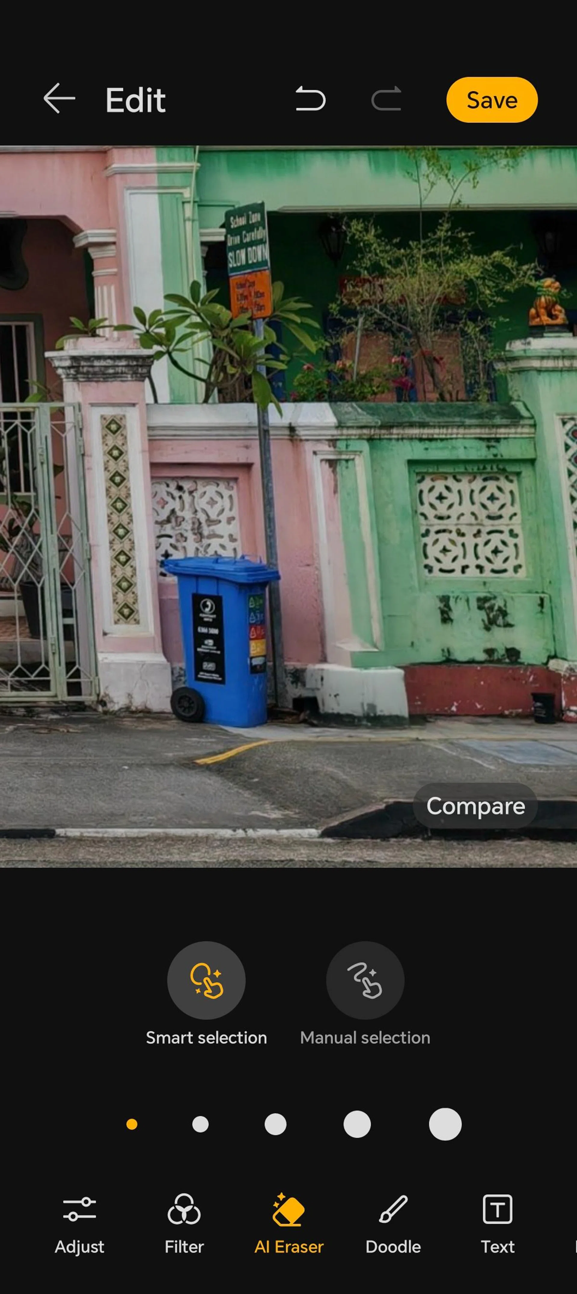 After. Surprisingly decent result here. Photo: HWZ.