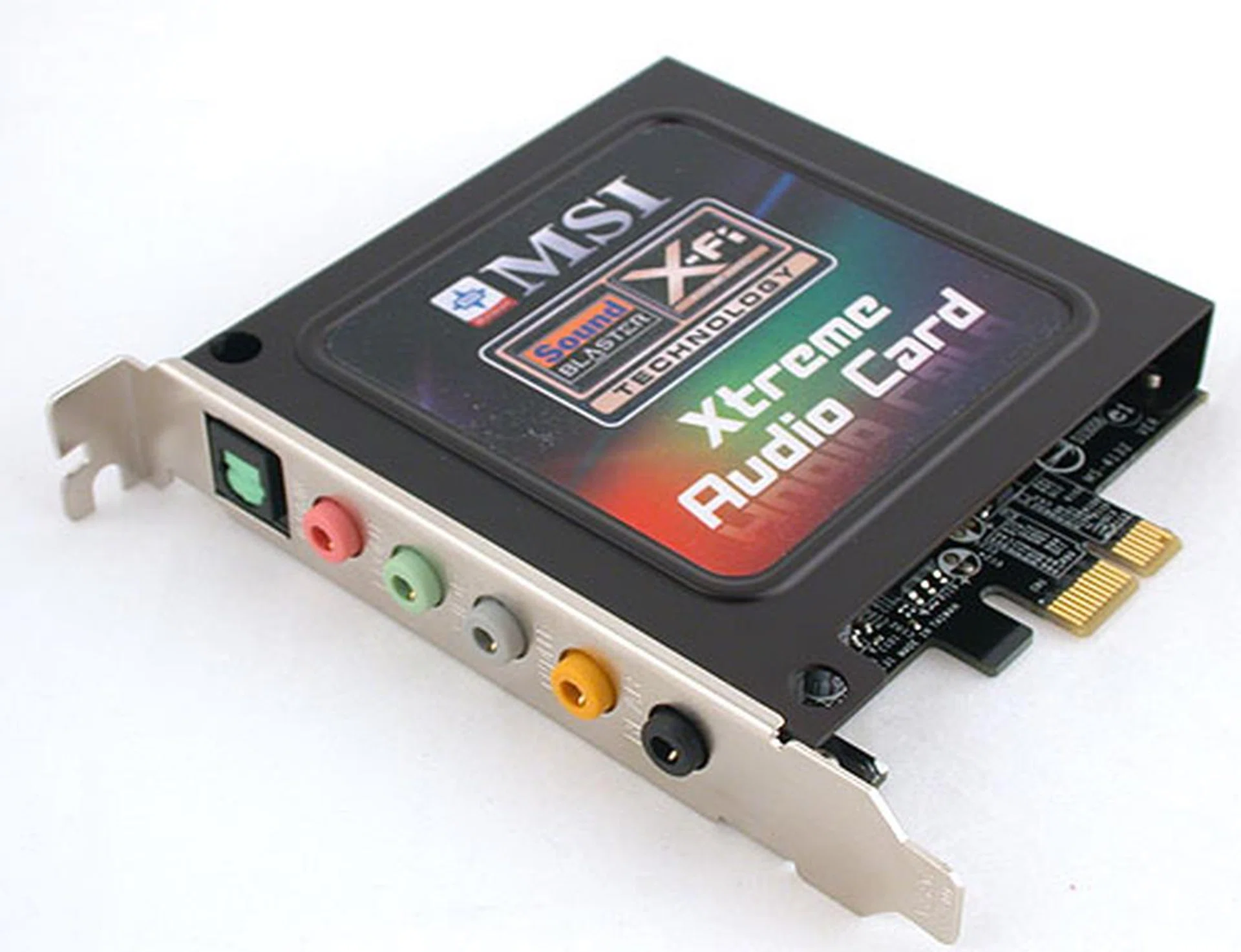 MSI too has an audio riser card but unlike the ASUS, this is a true X-Fi hardware solution and not software like the SupremeFX X-Fi. 