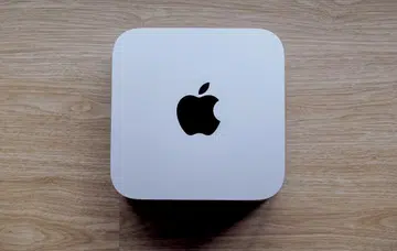 The new Mac Studio is a compact cube of computing power. 