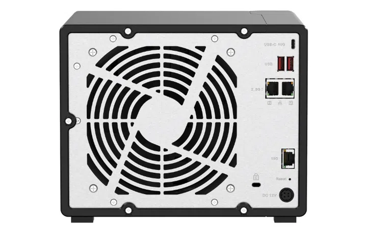 It has both 10GbE and 2.5GbE ports for connectivity. Image courtesy of QNAP. 