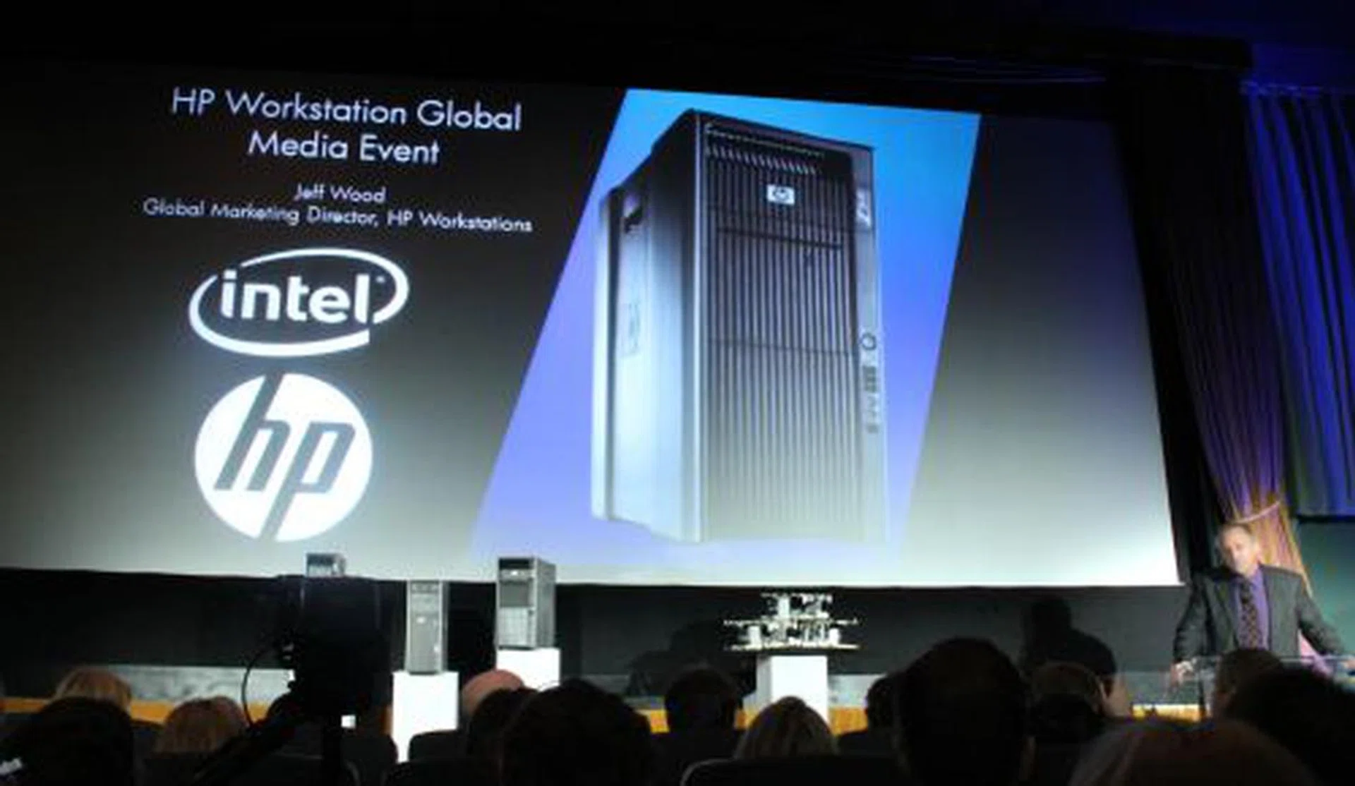 Jeff Wood, Global Marketing Director for HP Workstations, kicks off the event.