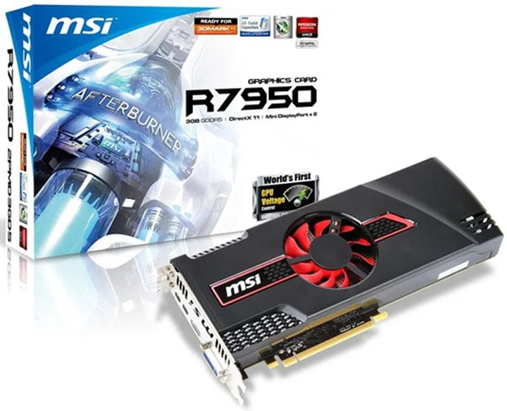 The MSI R7950-2PMD3GD5/OC features the AMD Radeon HD 7950 GPU that has been overclocked to 830MHz (about 4% higher than its default clock speed of 800MHz). We wonder if 4% increment warrants the OC label.