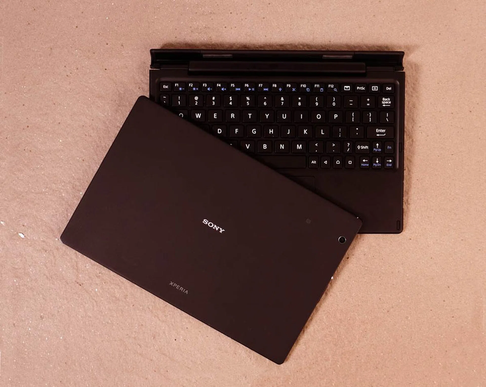 A docking Bluetooth keyboard designed specifically for the Z4 Tablet turns it into a 10-inch Android laptop.
