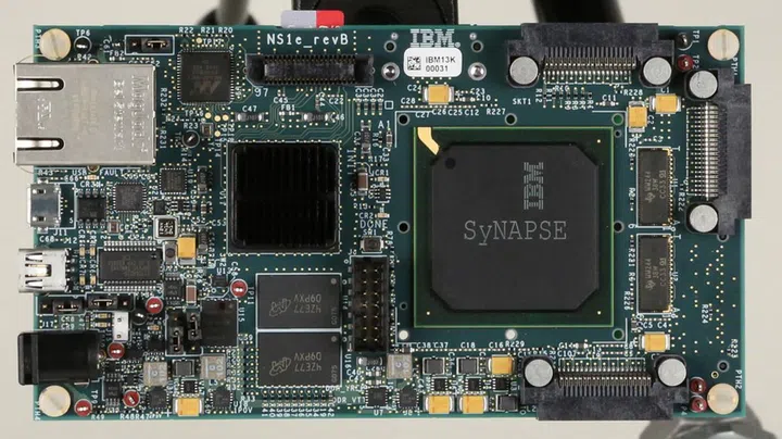 The IBM TrueNorth board.