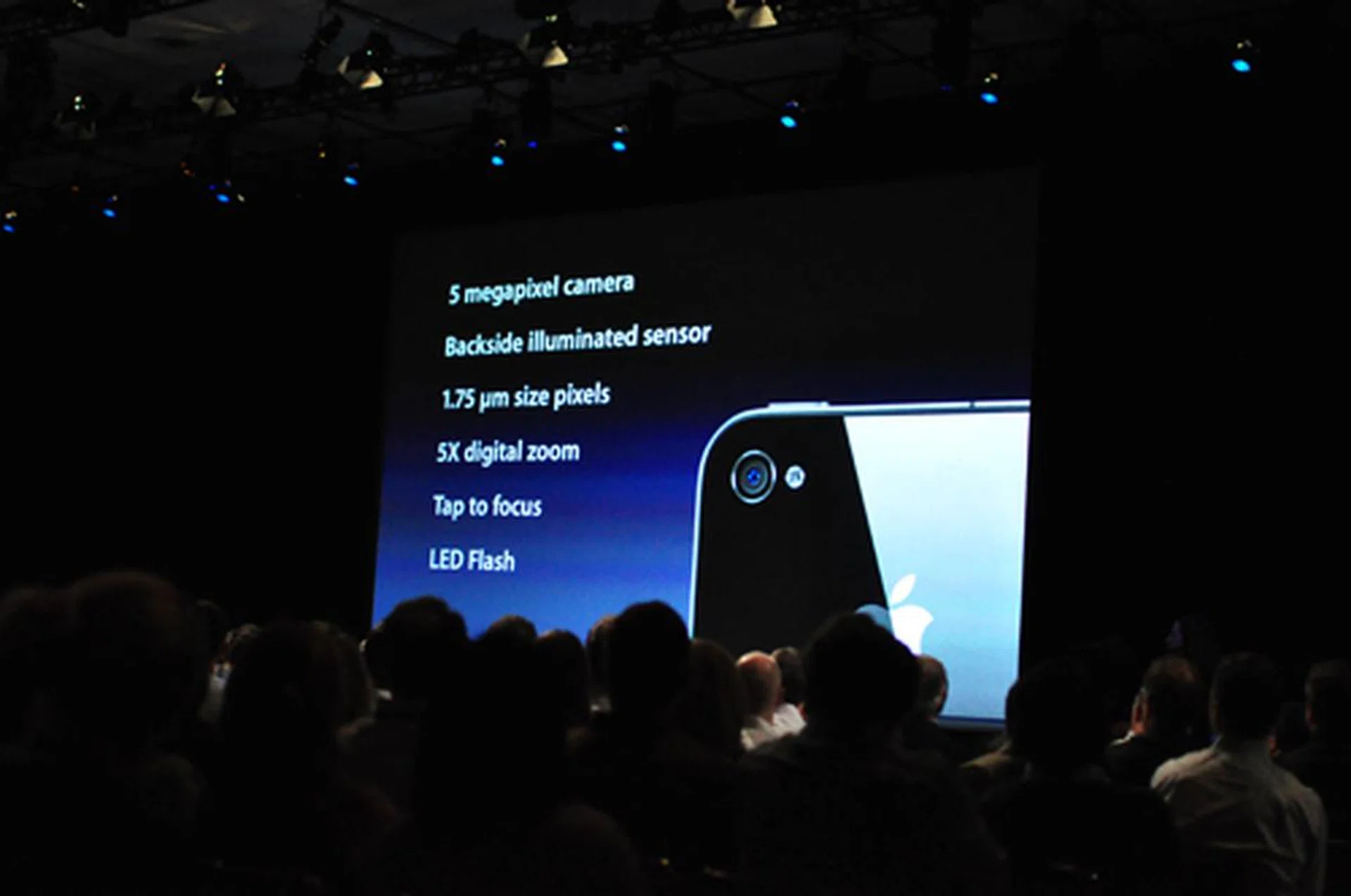 Heck, it's about time. The iPhone's camera gets a megapixel bump to 5-megapixels and will feature LED flash, 5x digital zoom and HD video recording (720p) at long last. You can also edit the clips with a new iMovie app for US$4.99.