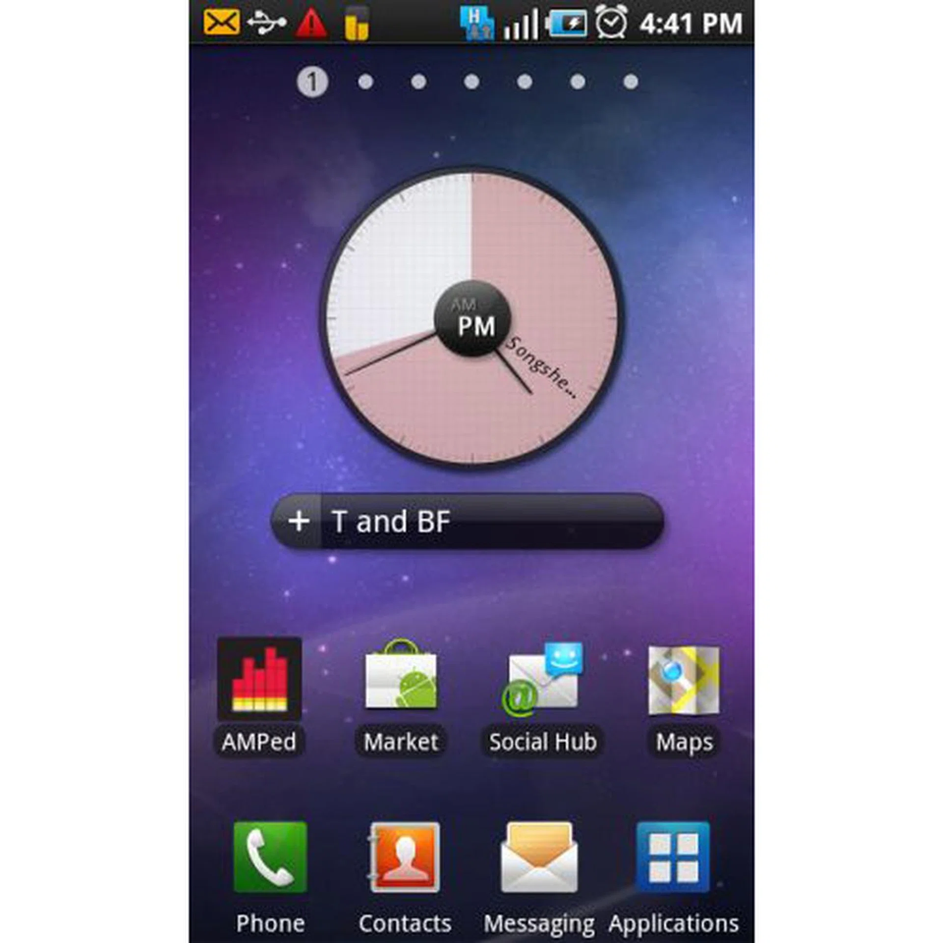Unlike the default Android home screens, the Samsung home screens always start from the leftmost side (like an iPhone), making you swipe through 6 screens just to get to an app or widget on the 7th page.