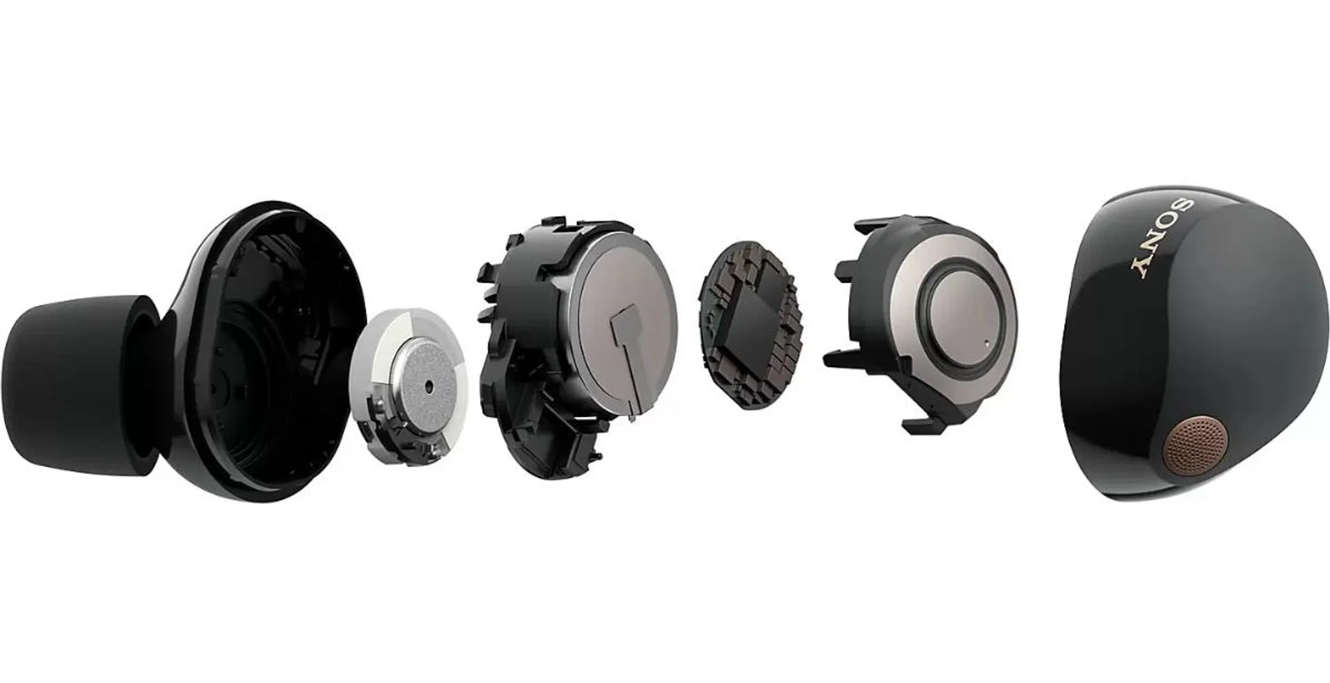 The Dynamic Driver X has a 8.4mm driver and a diaphragm structure that uses several different materials to achieve low distortion. (Image source: Sony)