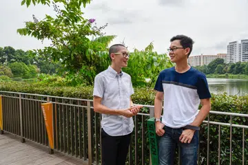 Lin Junjie (left) and Muh Hon Cheng (right).