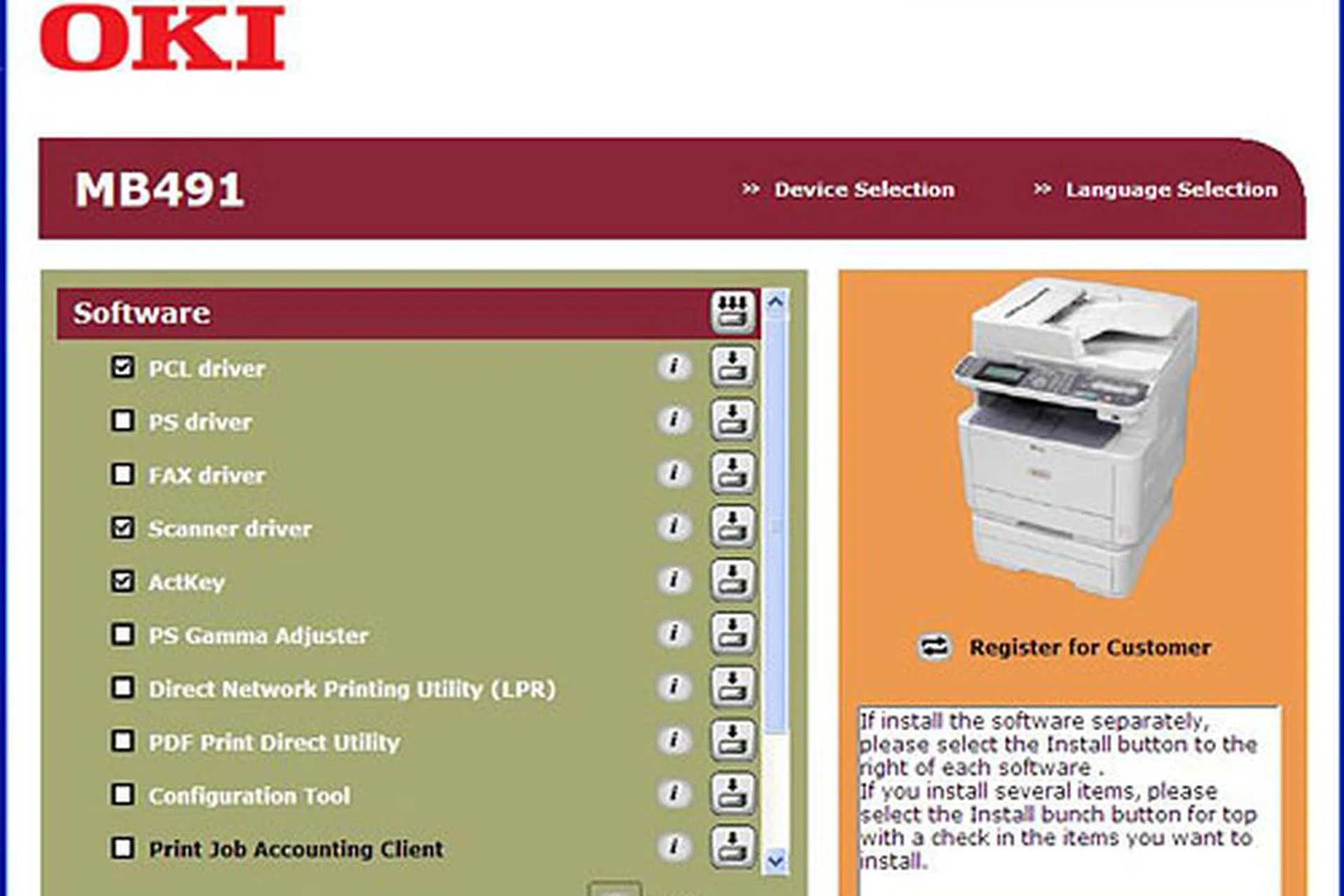 At the driver installation stage, not every piece of software or driver is installed by default, so go through the options carefully to make sure you've gotten everything you need.