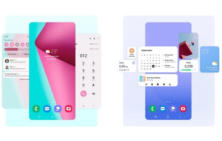 Samsung One UI 4 Colour Palette.