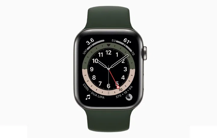 The new GMT watch face makes it to tell time in multiple timezones in an analogue way. (Image source: Apple)