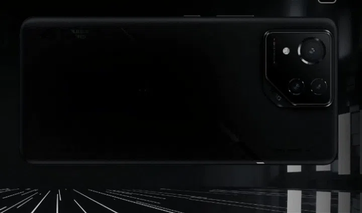 ASUS ROG Phone 8 Pro's AniMe Vision backlight.