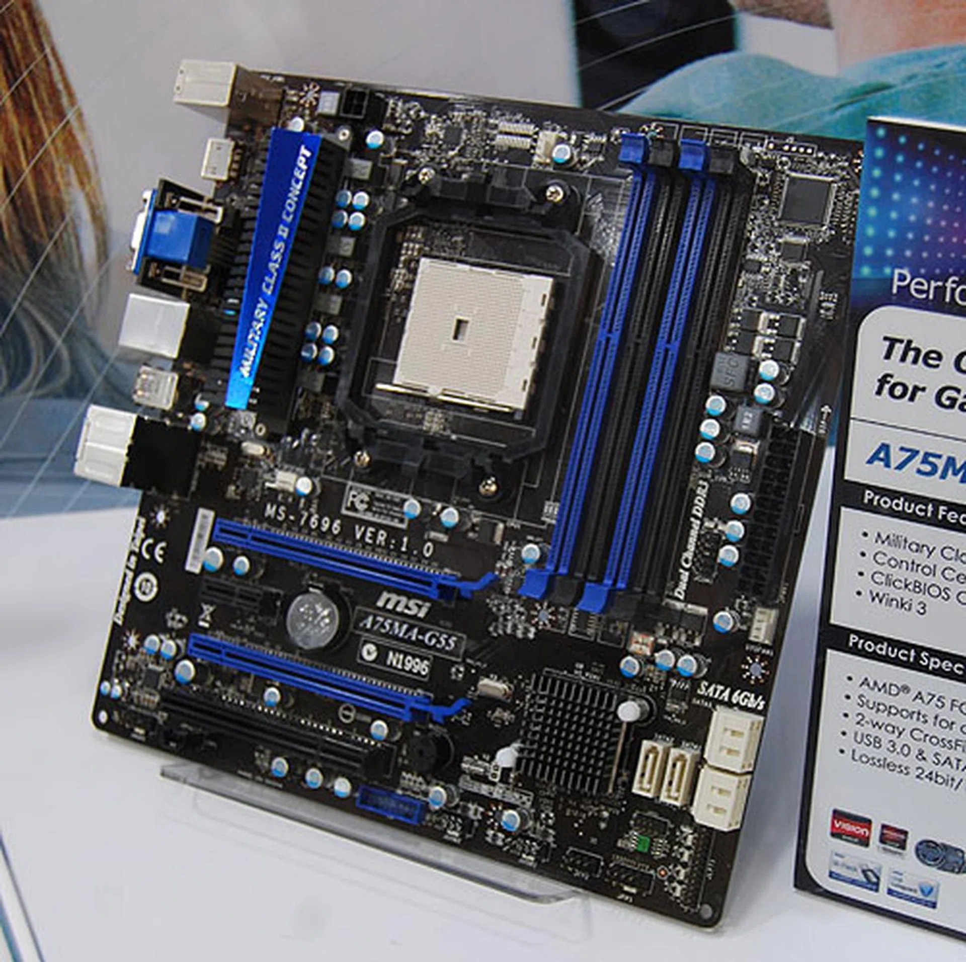 The A75 chipset appears to be popular in the microATX form factor and MSI is yet another manufacturer to make this choice with its A75MA-G55.