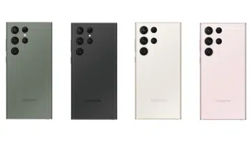 Purported press renders of the Samsung Galaxy S23 Ultra. <br>Image source: SlashLeaks.