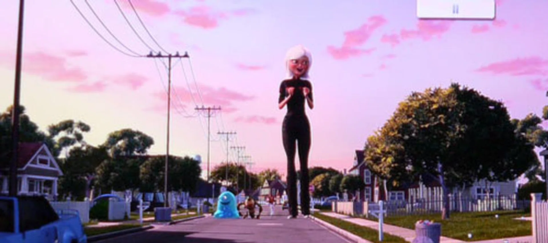 The PZ950 presented a satisfying 3D experience with surprising depth and clarity. In this scene, for example, the closer proximity of the trashcan and the fence in the foreground sets a nice depth against Susan's character in the background. 