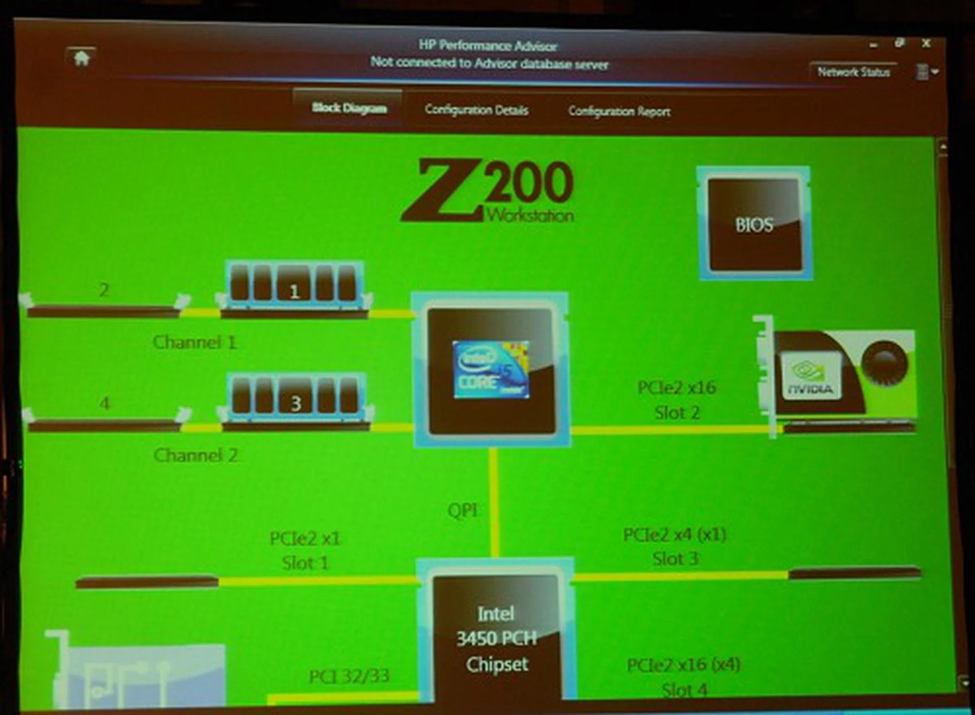 The visual HP performance Advisor panel optimizes system performance matters to your workload needs and acts as a hardware system health status indicator.