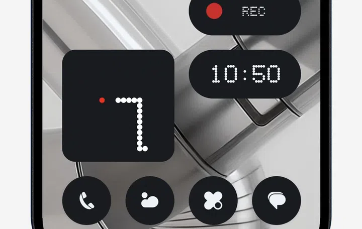 Nothing Snake Game Widget. Photo: Nothing.