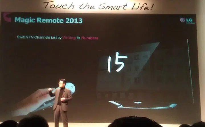 Thanks to high resolution cameras on the TV, it can monitor small movements accurately to support features like channel switching by writing its number in the air and even doing the same using your finger instead of the Magic Remote.