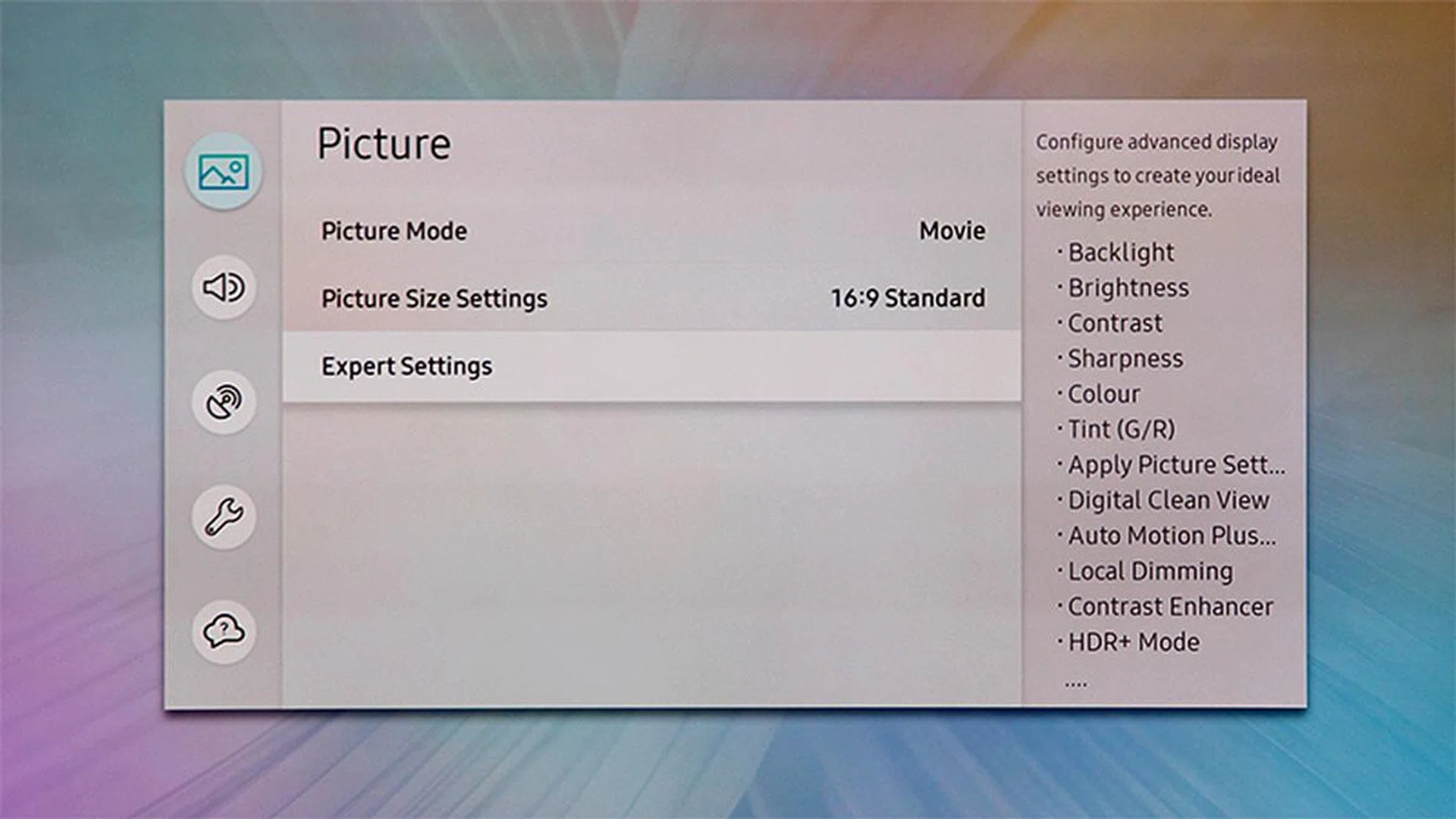 At first glance, it doesn't look like there's a lot of settings you can adjust. But that's because they are all buried under the Expert Settings page.