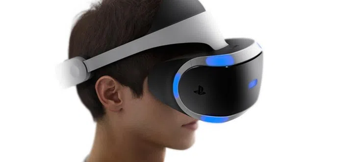 The new headset has 9 sensors (the blue parts) now to track motion and orientation.