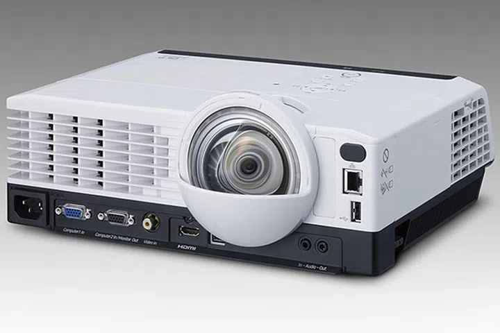 The Ricoh PJ WX4240N is very similar to the WX3340N; the main difference is this is a short throw model. (Image source: Ricoh.)