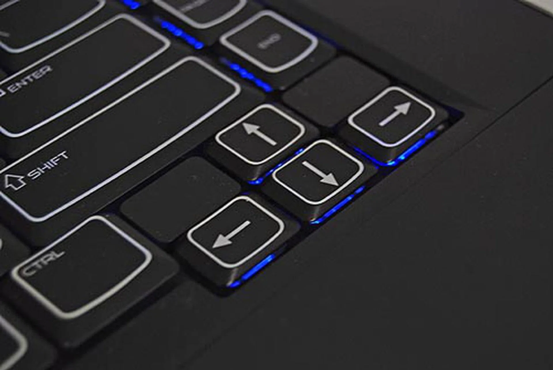 As mentioned earlier, you can change the color of the backlit keyboard and here's a closer look at the really nice keyboard.