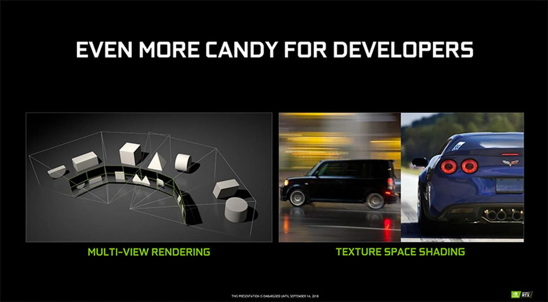Texture-space shading and MVR gives developers more tools to play with. (Image Source: NVIDIA)