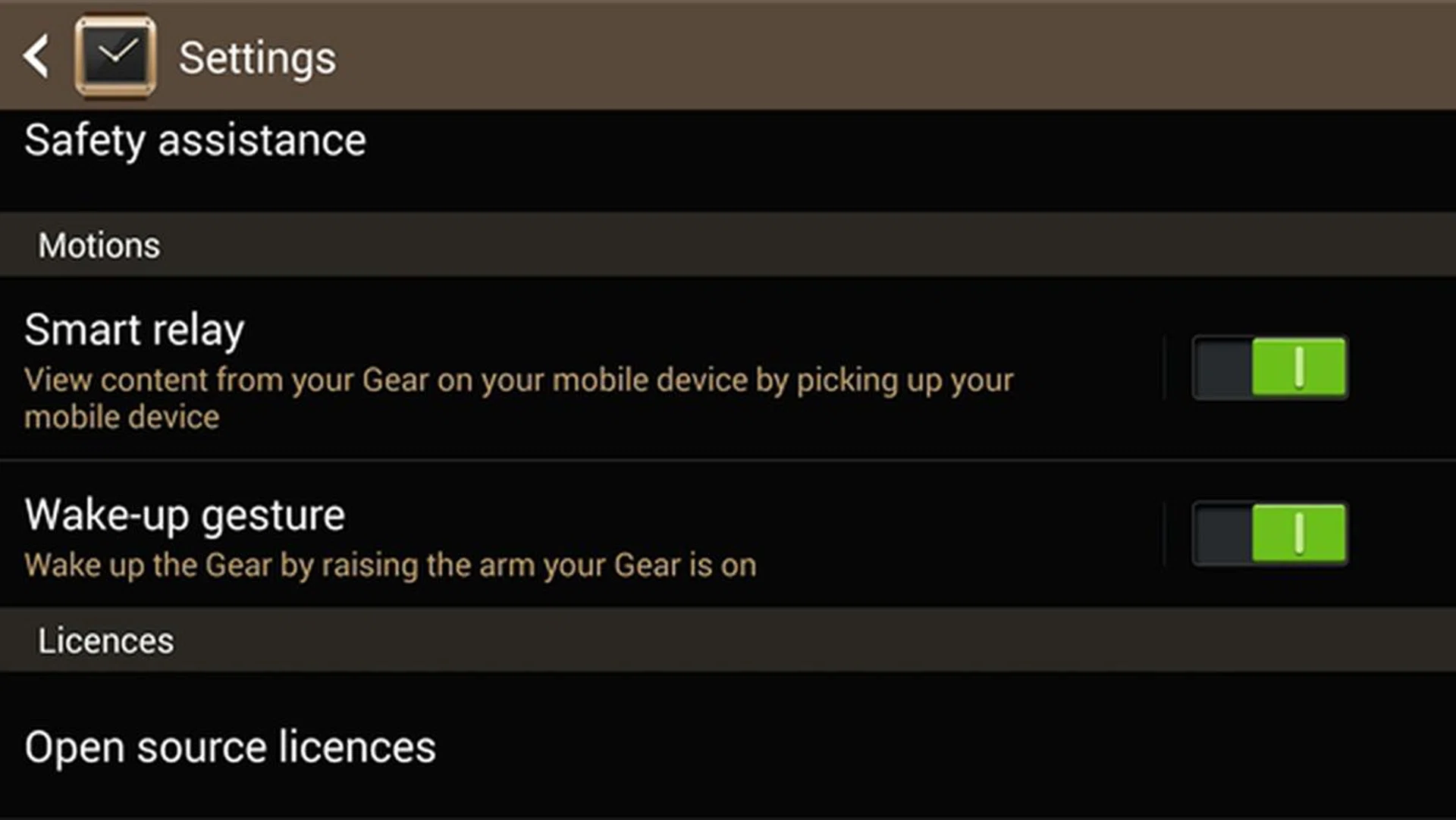 These are the two more important features that you ought to take note of when setting up the Samsung Galaxy Gear.