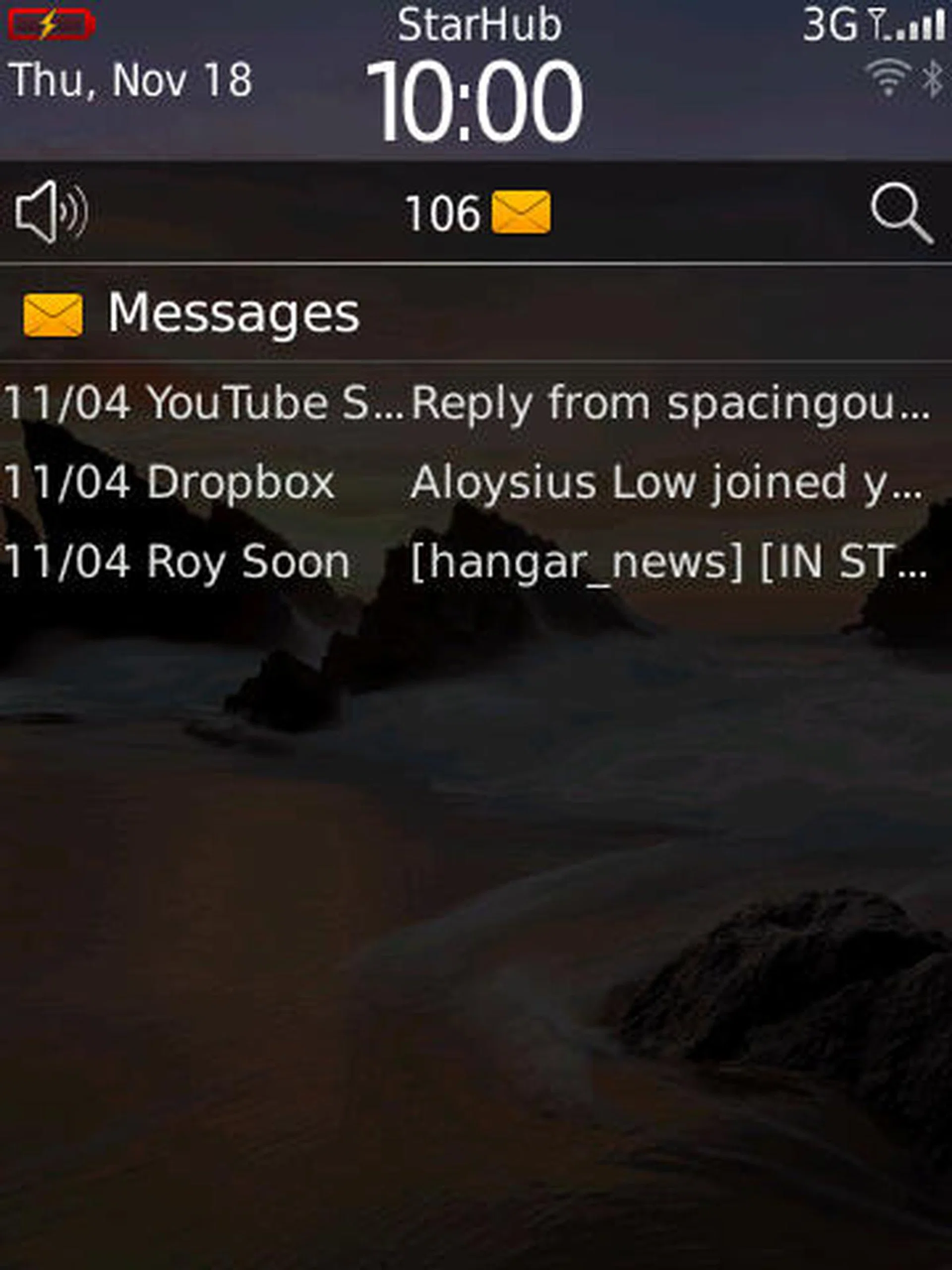 Notifications are now easily displayed via a drop down menu from the top.