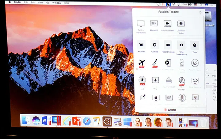 Parallels Desktop brings People Bar to Mac.