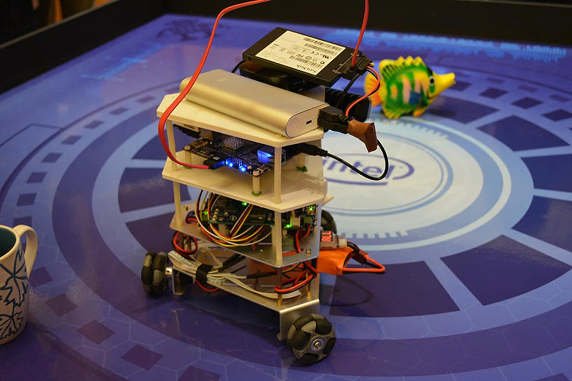 The team had already built a prototype of one of their autonomous robots.