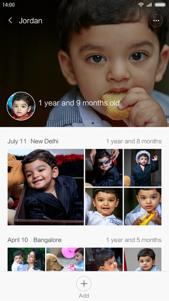 With Baby Album, you can decide on which baby photos to spam your Facebook feed with, at a glance.