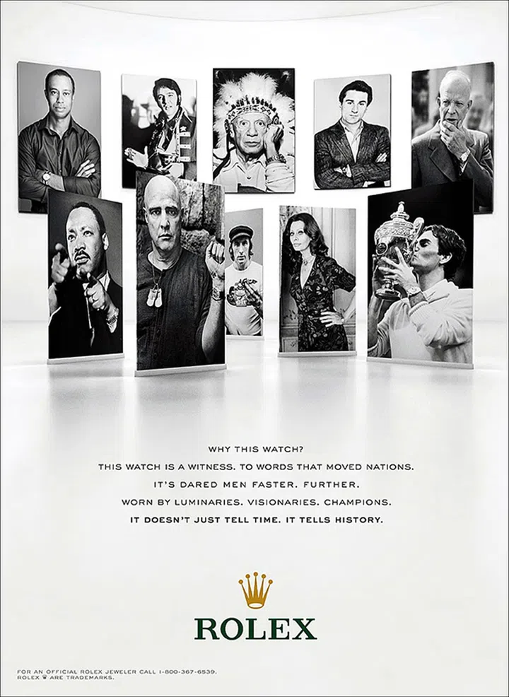 According to Rolex, If you wear one of their watches, you will be joining an exclusive club of accomplished individuals.