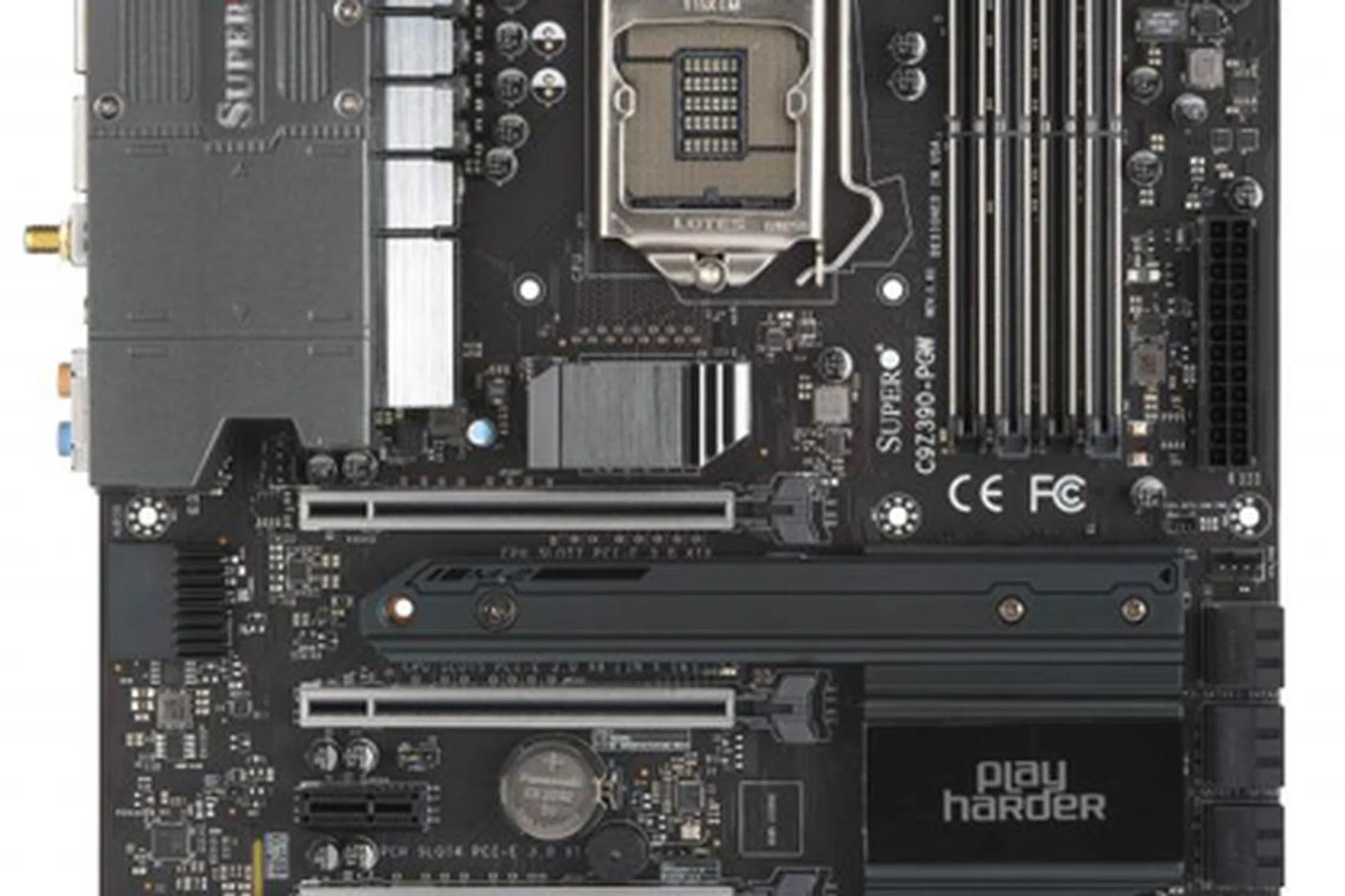The SuperMicro C9Z390-PGW Intel Z390 motherboard. (Image source: SuperMicro)