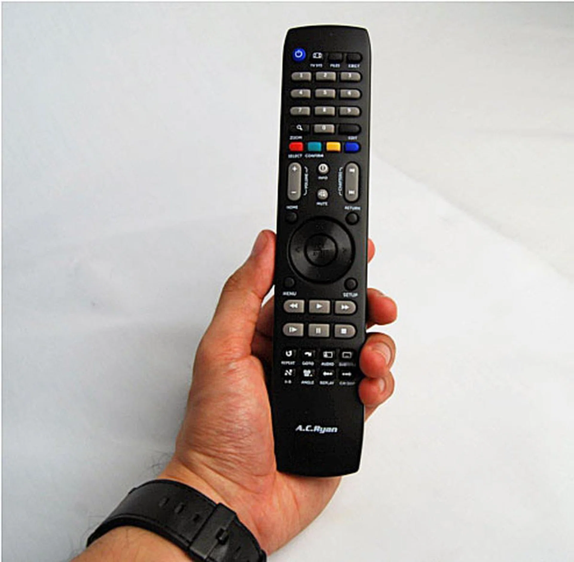 The length of the remote made it easier to hold and it helped that it was slim as well